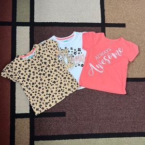 Bundle of 3 - 365 Kids by Garanimals - Girls Shirts - Size 7